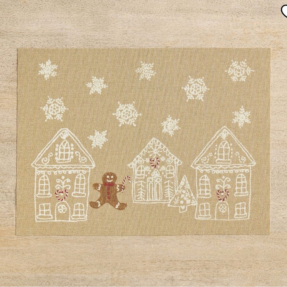 ❄️Pottery Barn❄️ x Chilewich Gingerbread Village Vinyl Placemats(Set of 4)